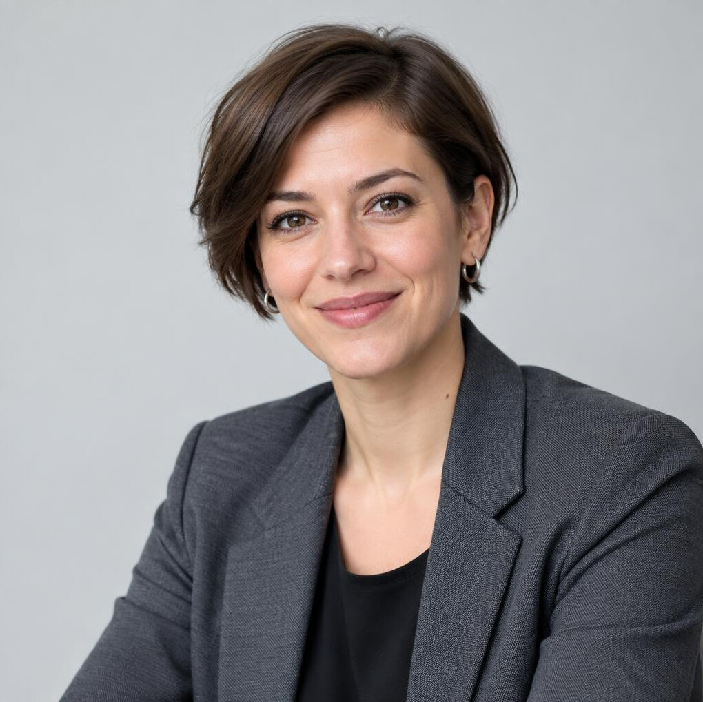 Studio portrait of a Croatian woman software developer
